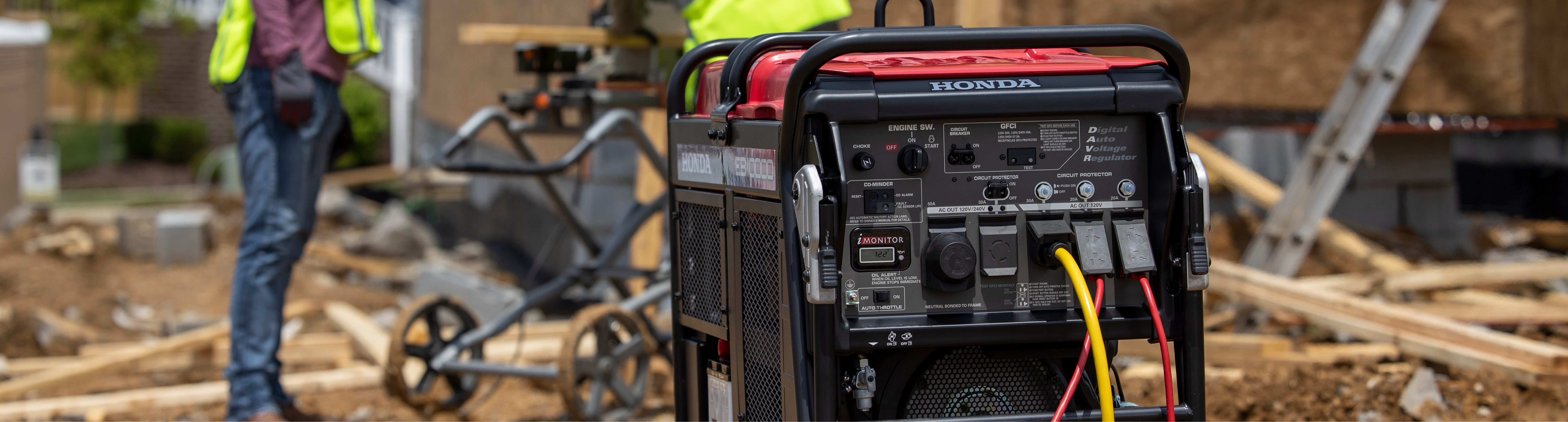 Using Honda Generator on Jobsite